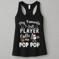 My Favorite T Ball Player Calls Me Pop Pop Womens Tank Top