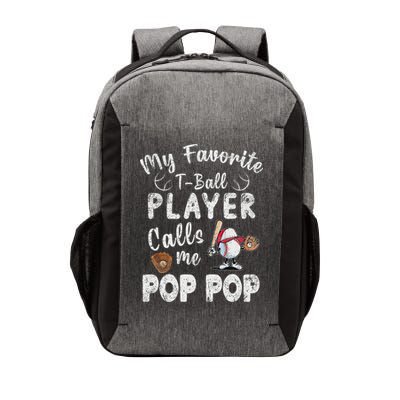 My Favorite T Ball Player Calls Me Pop Pop Vector Backpack