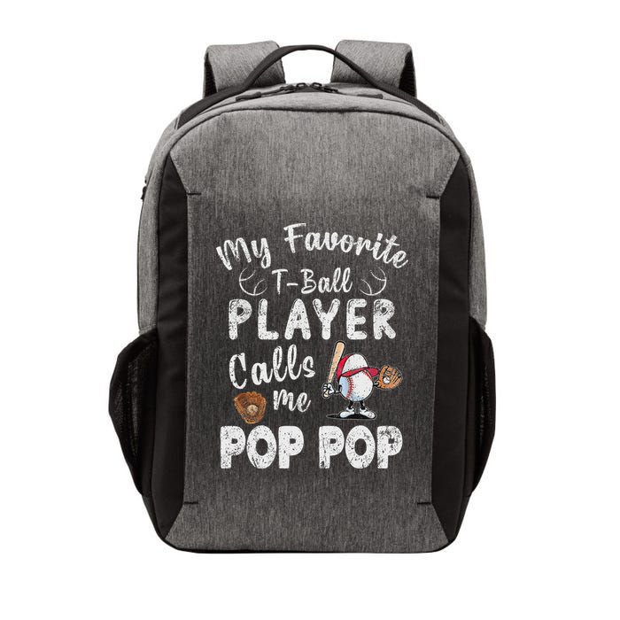 My Favorite T Ball Player Calls Me Pop Pop Vector Backpack