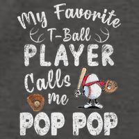 My Favorite T Ball Player Calls Me Pop Pop Vector Backpack