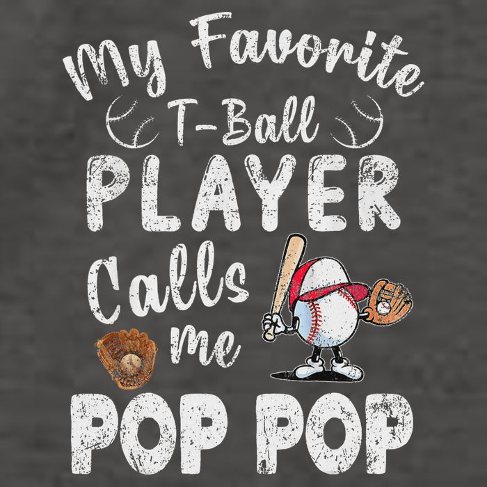 My Favorite T Ball Player Calls Me Pop Pop Vector Backpack