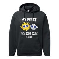 My First Total Solar Eclipse Performance Fleece Hoodie