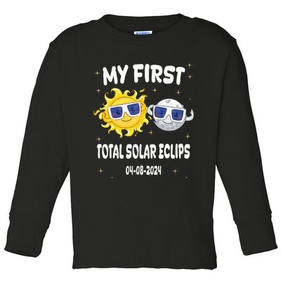 My First Total Solar Eclipse Toddler Long Sleeve Shirt