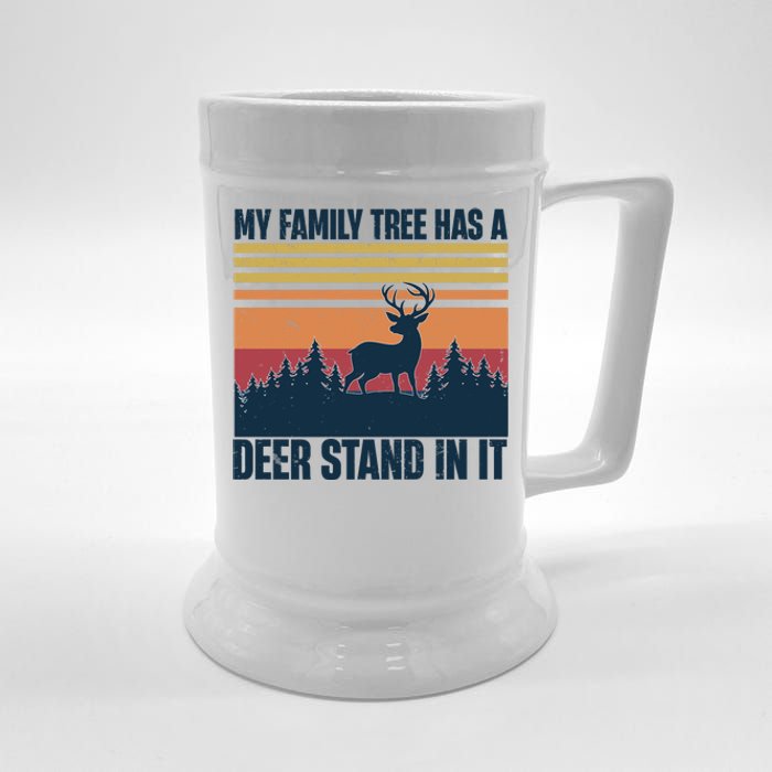 My Family Tree Has A Deer Stand In It Vintage Deer Hunting Premium Beer Stein