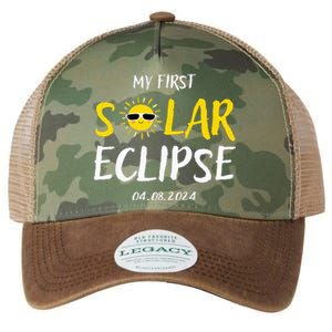 My First Total Solar Eclipse April 8th Legacy Tie Dye Trucker Hat