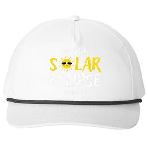 My First Total Solar Eclipse April 8th Snapback Five-Panel Rope Hat