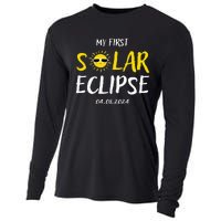 My First Total Solar Eclipse April 8th Cooling Performance Long Sleeve Crew