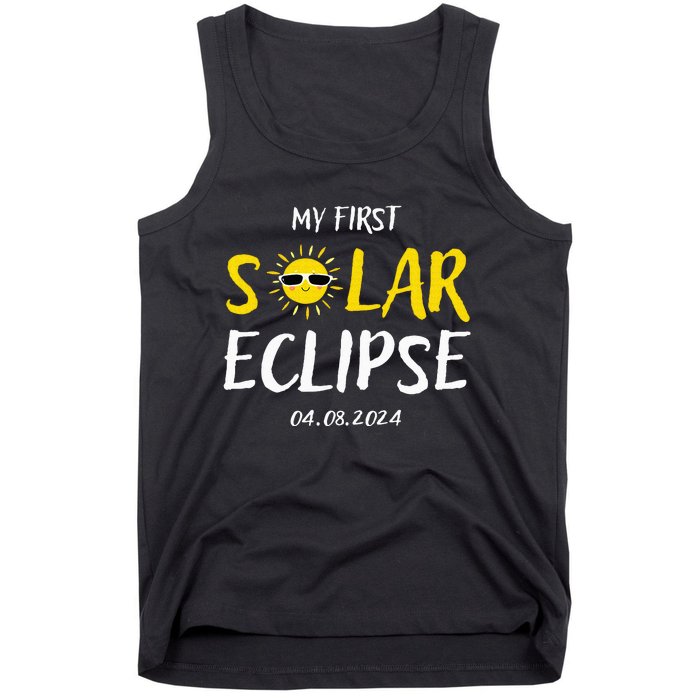 My First Total Solar Eclipse April 8th Tank Top