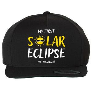 My First Total Solar Eclipse April 8th Wool Snapback Cap