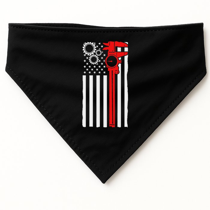 Machinist Flag Tools Cnc Machine Operator Machining USA-Made Doggie Bandana