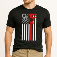 Machinist Flag Tools Cnc Machine Operator Machining Performance Shirt