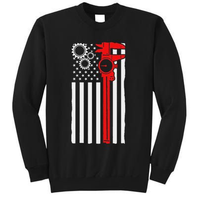 Machinist Flag Tools Cnc Machine Operator Machining Sweatshirt