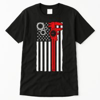 Machinist Flag Tools Cnc Machine Operator Machining Tall T-Shirt