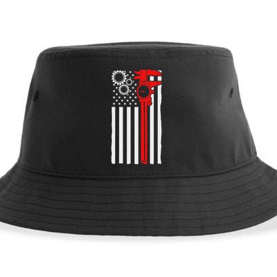 Machinist Flag Tools Cnc Machine Operator Machining Sustainable Bucket Hat
