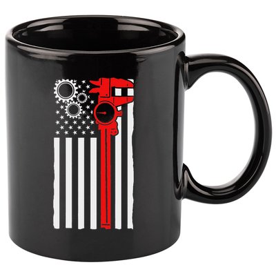 Machinist Flag Tools Cnc Machine Operator Machining 11oz C Handle Ceramic Mug