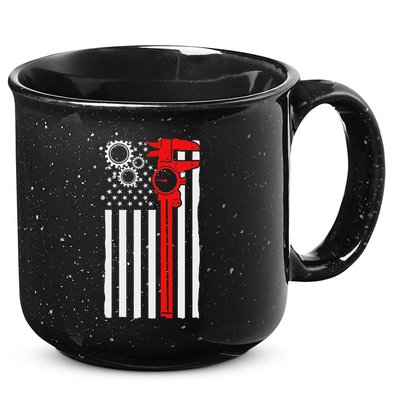 Machinist Flag Tools Cnc Machine Operator Machining 15oz Campfire Ceramic Mug