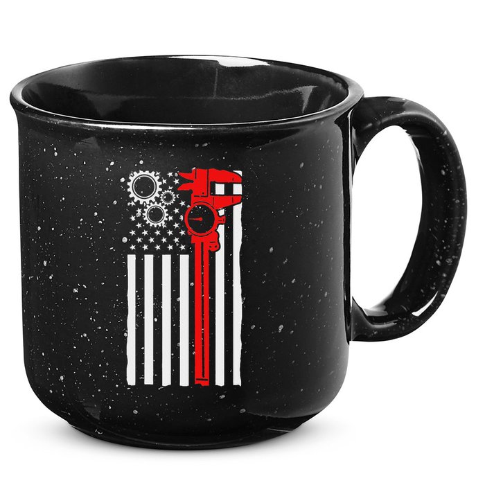 Machinist Flag Tools Cnc Machine Operator Machining 15oz Campfire Ceramic Mug