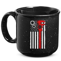 Machinist Flag Tools Cnc Machine Operator Machining 15oz Campfire Ceramic Mug