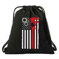 Machinist Flag Tools Cnc Machine Operator Machining Drawstring Bag