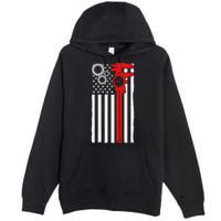 Machinist Flag Tools Cnc Machine Operator Machining Premium Pullover Hoodie