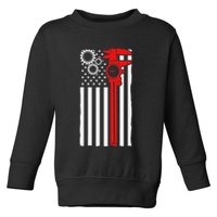 Machinist Flag Tools Cnc Machine Operator Machining Toddler Sweatshirt