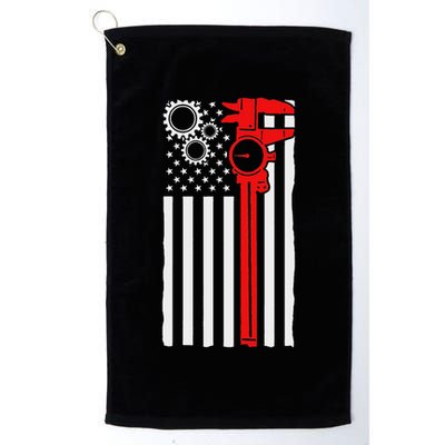 Machinist Flag Tools Cnc Machine Operator Machining Golf Towel