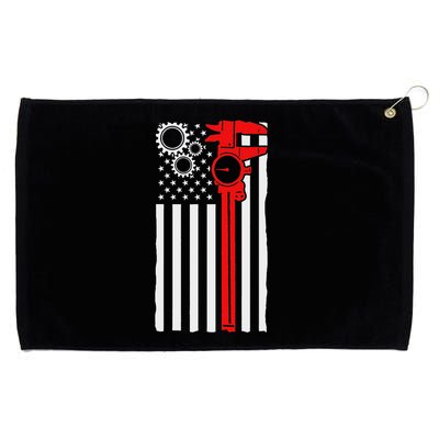 Machinist Flag Tools Cnc Machine Operator Machining Grommeted Golf Towel