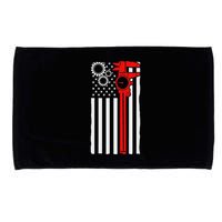 Machinist Flag Tools Cnc Machine Operator Machining Microfiber Hand Towel