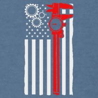 Machinist Flag Tools Cnc Machine Operator Machining Garment-Dyed Sweatshirt