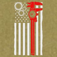 Machinist Flag Tools Cnc Machine Operator Machining Garment-Dyed Women's Muscle Tee