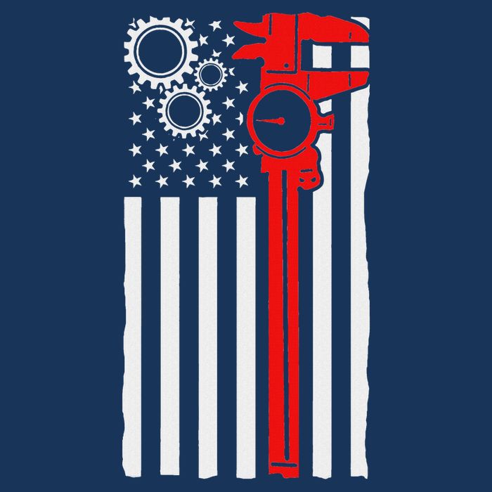 Machinist Flag Tools Cnc Machine Operator Machining Infant Baby Jersey Bodysuit