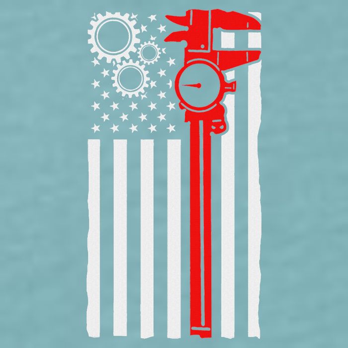 Machinist Flag Tools Cnc Machine Operator Machining Sueded Cloud Jersey T-Shirt