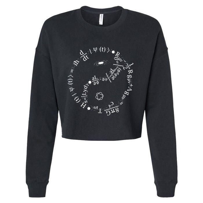 Mechanics Formula Theory Maths Cropped Pullover Crew