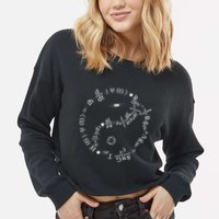 Mechanics Formula Theory Maths Cropped Pullover Crew
