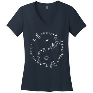 Mechanics Formula Theory Maths Women's V-Neck T-Shirt