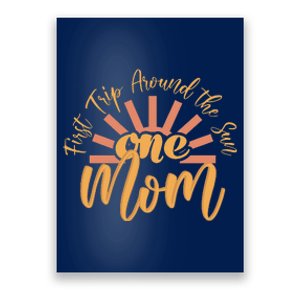 My First Trip Around The Sun Fall 1st Birthday Mom Poster