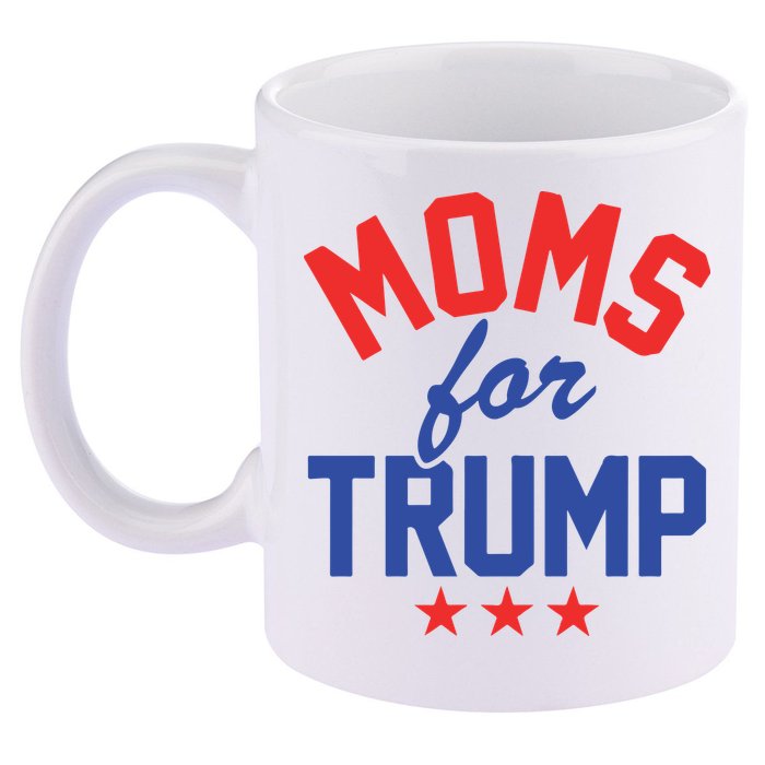 Moms For Trump 2024 11oz C Handle Ceramic Mug