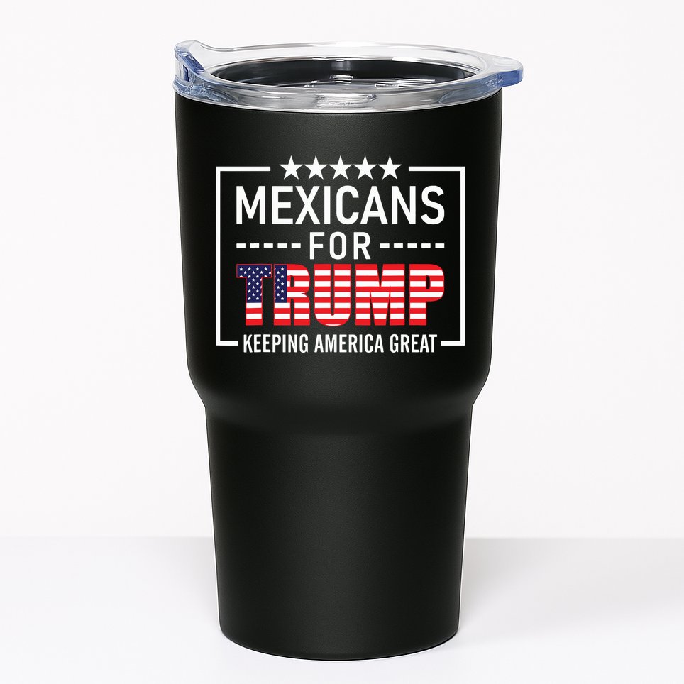Mexicans For Trump Hispanic Conservative Gift Trump 2024 Tumbler