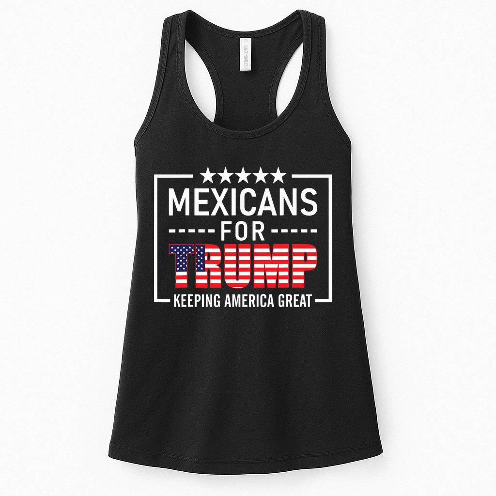 Mexicans For Trump Hispanic Conservative Gift Trump 2024 Womens Tank Top