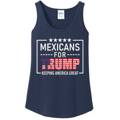 Mexicans For Trump Hispanic Conservative Gift Trump 2024 Ladies Essential Tank