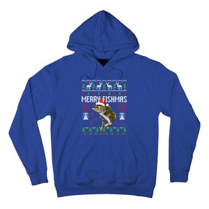 Merry Fishmas Ugly Christmas Funny Angler Fishing Meaningful Gift Hoodie