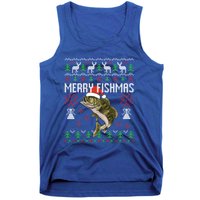 Merry Fishmas Ugly Christmas Funny Angler Fishing Meaningful Gift Tank Top