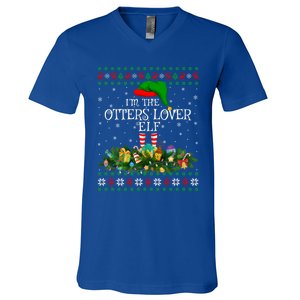 Matching Family Ugly I'm The Otters Lover Christmas Cute Gift V-Neck T-Shirt