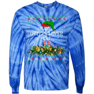 Matching Family Ugly I'm The Otters Lover Christmas Cute Gift Tie-Dye Long Sleeve Shirt