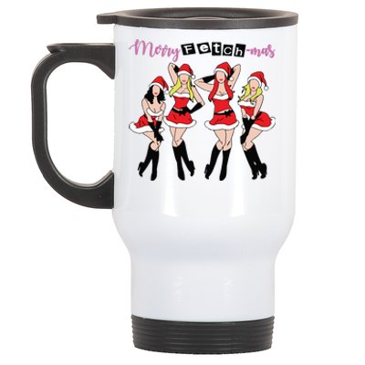 Merry Fetchmas Ugly Christmas Funny Xmas Stainless Steel Travel Mug