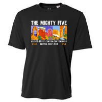 Mighty Five Utah National Parks Distressed Vintage Cooling Performance Crew T-Shirt