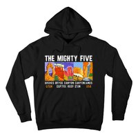 Mighty Five Utah National Parks Distressed Vintage Hoodie