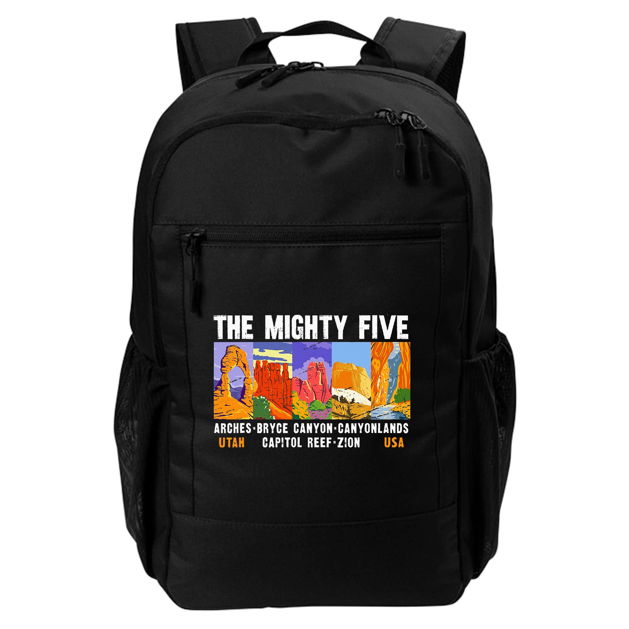 Mighty Five Utah National Parks Distressed Vintage Backpack