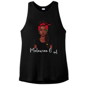 Malawian Flag Uniform Souvenirs Products Woman Malawi Ladies PosiCharge Tri-Blend Wicking Tank