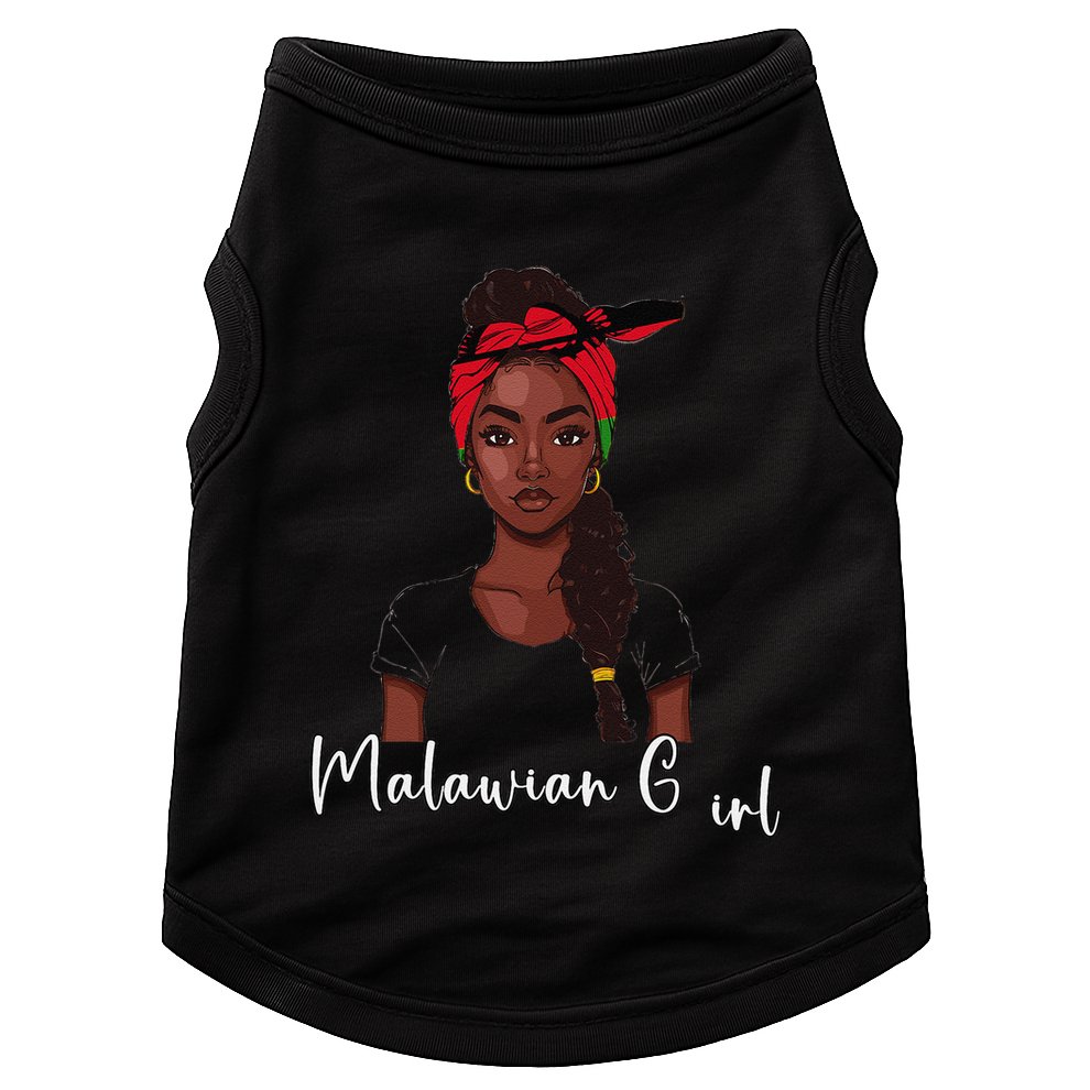 Malawian Flag Uniform Souvenirs Products Woman Malawi Doggie Tank
